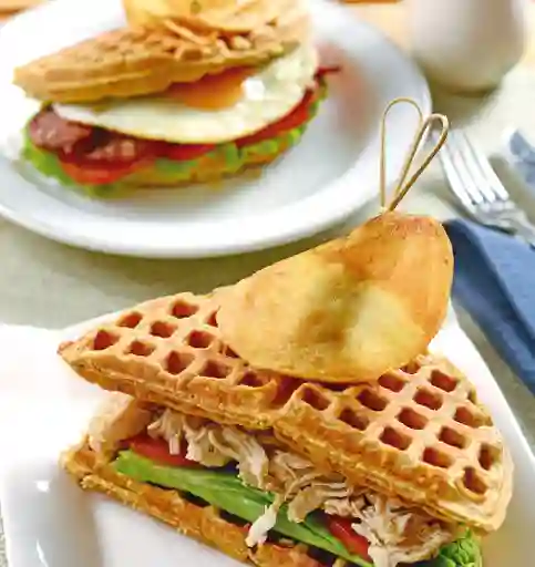 Waffle Jamón