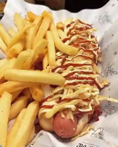 Perro Sencillo con Papas