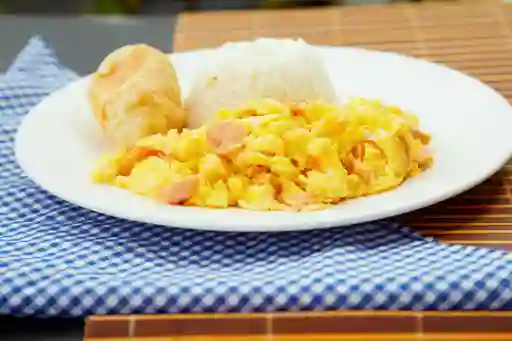 Huevos Rancheros con Arroz