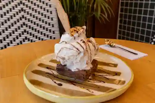 Brownie con Gelato