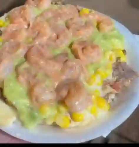 Arepa Cañon con Camaron