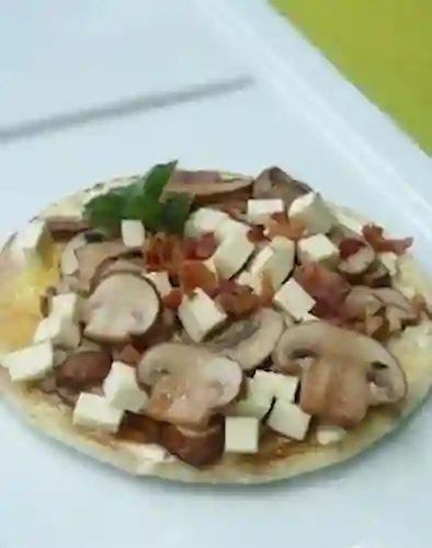 Arepa con Champiñones Queso