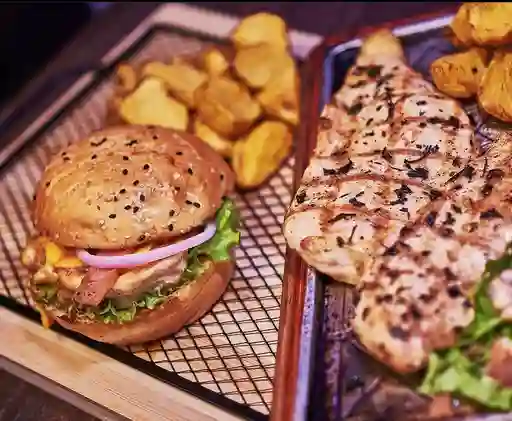 Hamburguesa Chicken Bbq