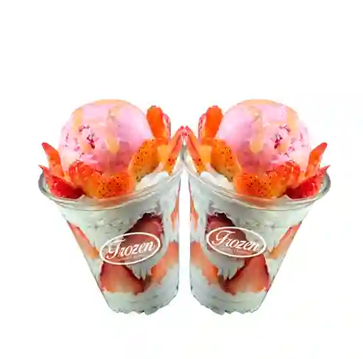 2X1 Fresas Con Crema Y Helado