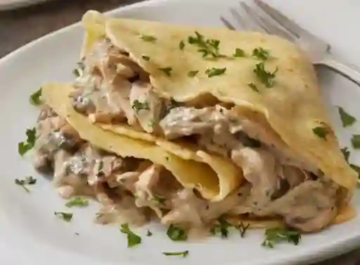 Crepes Pollo Champiñon