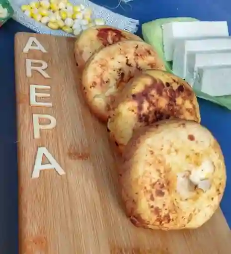 Arepa Boyacense con Arequipe