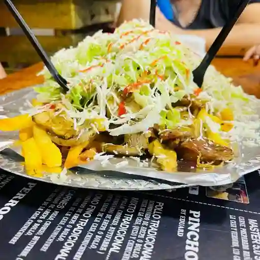 Salchipapa Pollo Ranchera