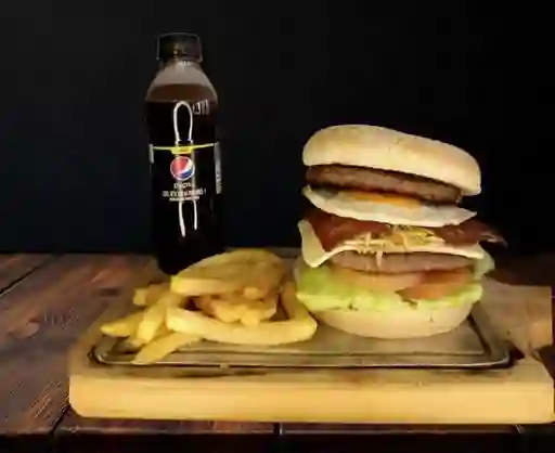Combo Hamburguesa Doble Carne Especial