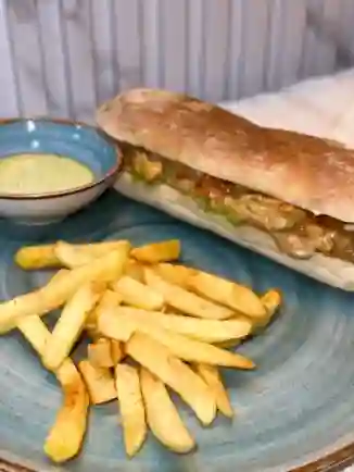 Sandwich Pollo con Champiñones