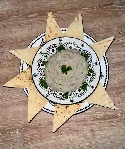 Crema Berenjena Ahumada (con Pan Pita)
