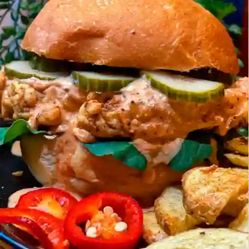Spicy Louisiana No Chicken Burger