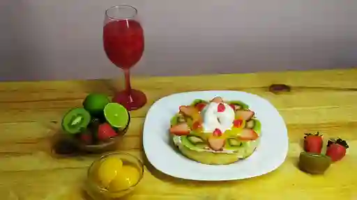 Waffle Pie de Limón