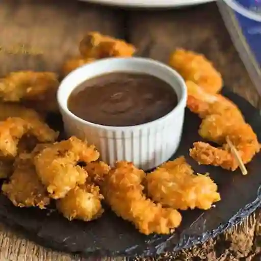 Langostinos Apanados en Mariposa O en Pincho