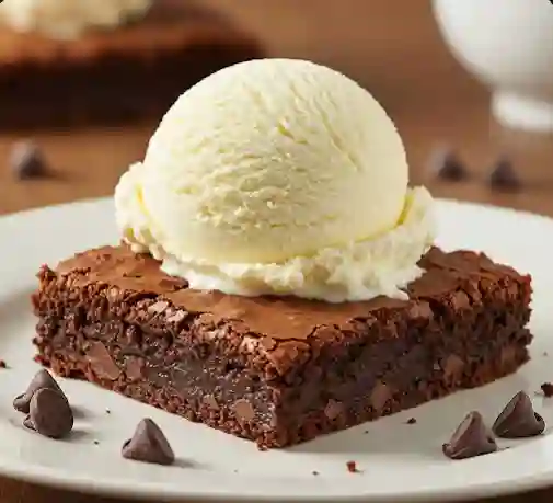 Brownie Con Helado