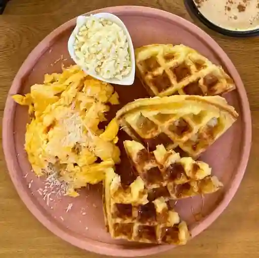 Waffle de Yuca