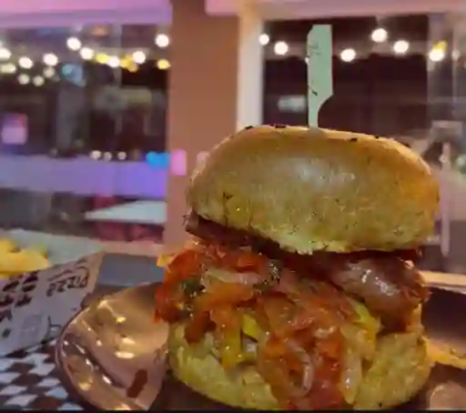 Hamburguesa Chilaca Mexicana (picante)