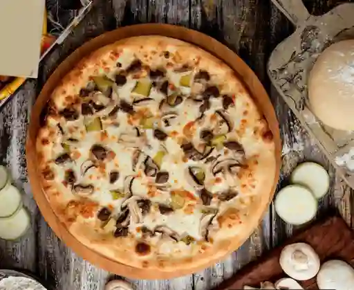 Pizza Pollo Champiñones B.b.q.
