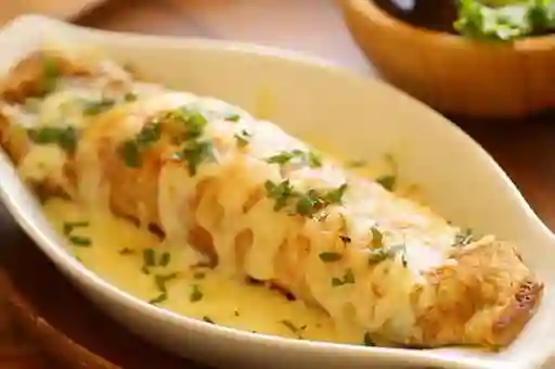 Crepes de Pollo Queso y Champiñones