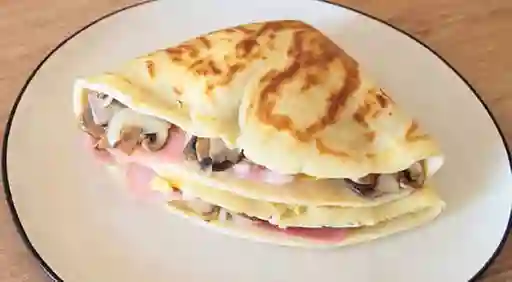 Crepes de Jamón Queso y Champiñones