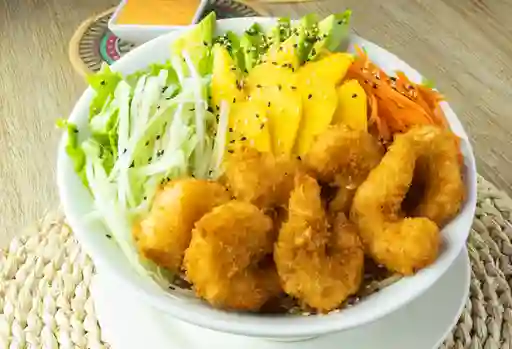 Poke de Camarón Apanado, Tempura O Salteado