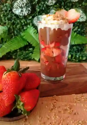 Fresas con Chocolate Vaso
