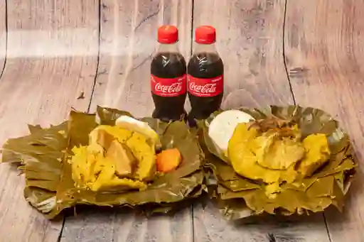 Combo 2 Tamales Pequeños y Gaseosas