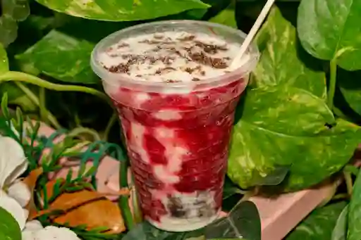 Helado Fresas Crema Relleno