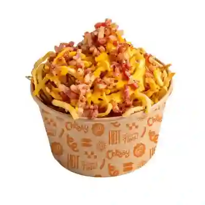 Papas Espiral Cheesy Tocineta