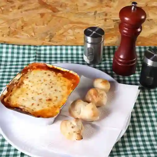 Lasaña Pollo y Champiñones