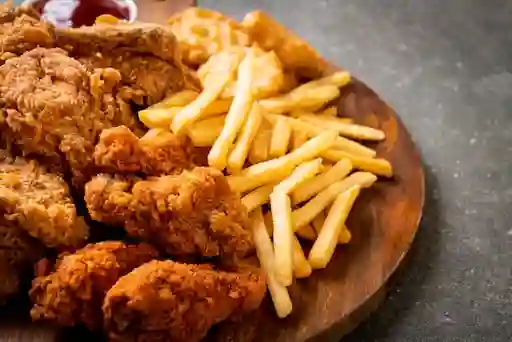 Pollo Broaster Entero con Francesa