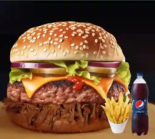 Hamburguesa Boom Desmechada