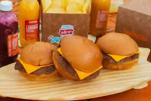 Trilogia de Mini Hamburguesas