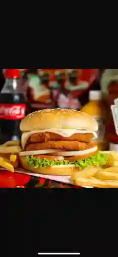 Hamburguesa Pollo Apanado