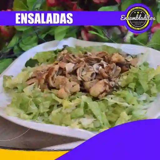 Ensalada Pollo y Champiñones