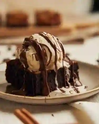 Brownie con Helado