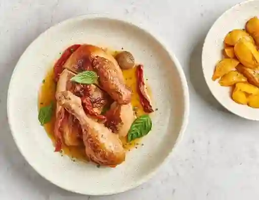Medio Pollo Al Horno de Piedra