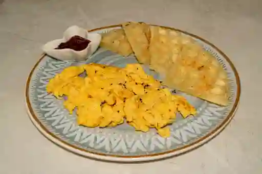Waffle Huevos Cremosos