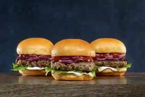 3 Hamburguesas Sencillas