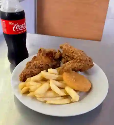 1/4 Pollo a la Broaster