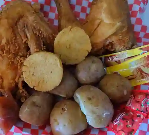 1/2 Pollo a la Broaster