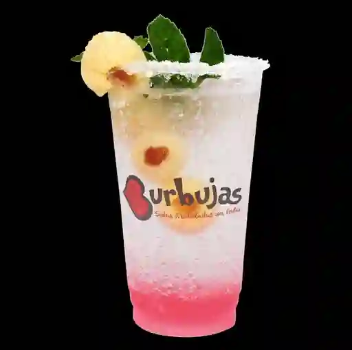 Soda Michelada Fruta Lychee Yerbabuena