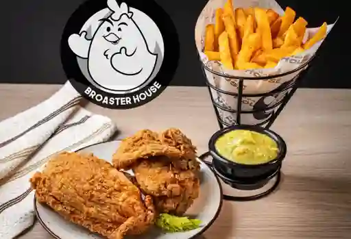 1/4 Pollo Apanado