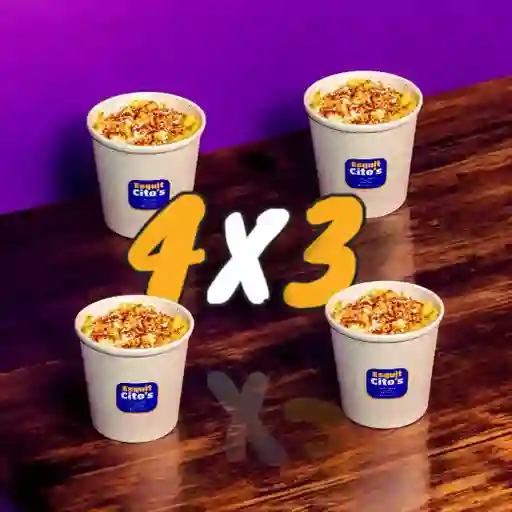 Combo 4 X 3 Esquites 12 Oz
