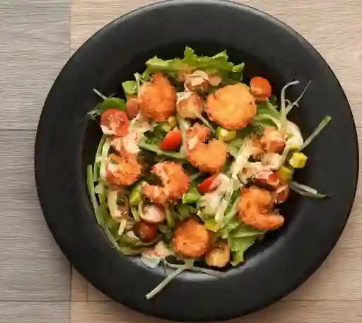 Ensalada con Camarones al Panko