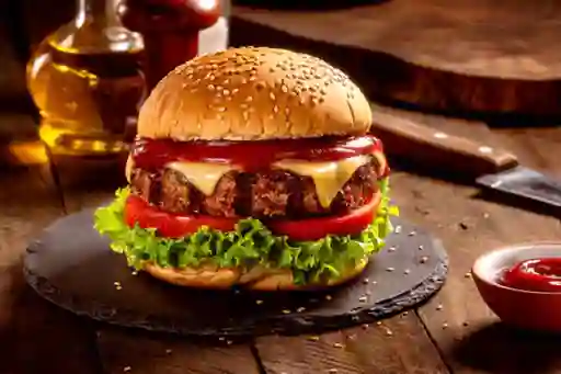 Hamburguesa Quesuda Sencilla