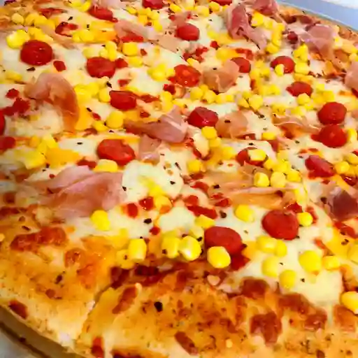 Pizza de Maíz con Tocineta