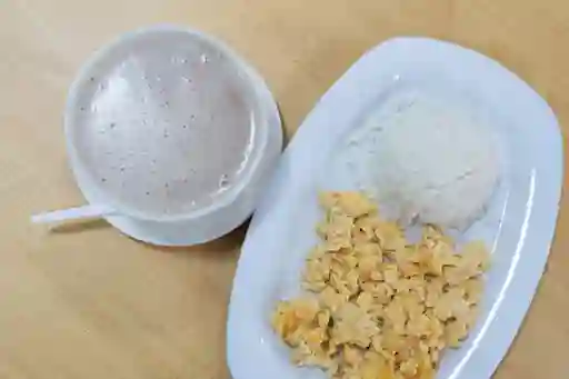 Combo Huevos Al Gusto con Arroz y Bebida