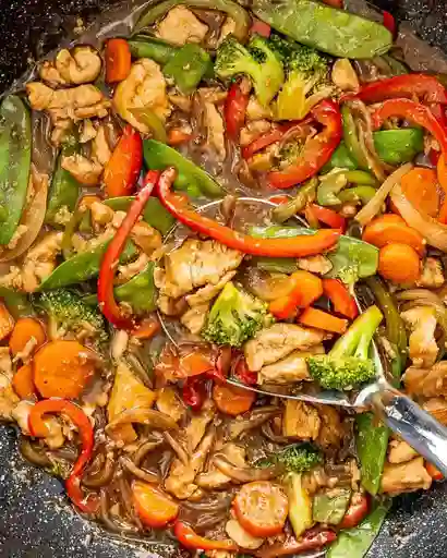Arroz Chino Costilla y Chop Suey