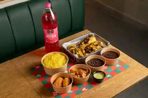 Familiar a la Parrilla con Bebida