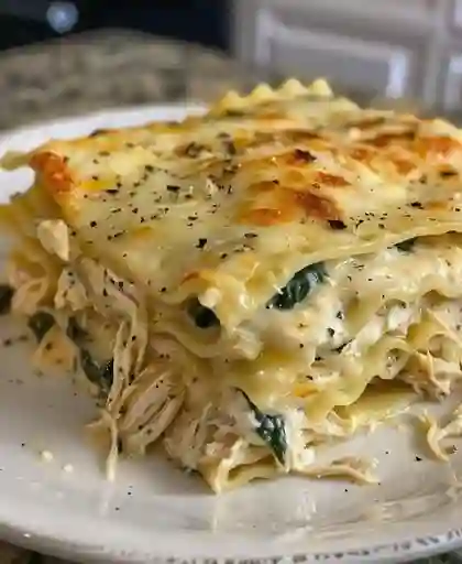 Lasaña Pollo Champiñon